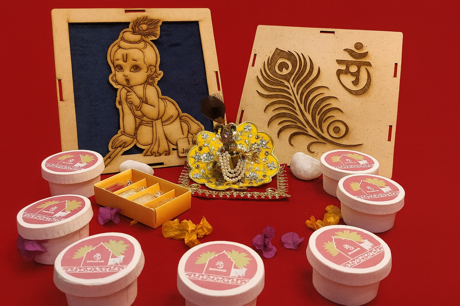 Sanskriti Janmashtami Combo (Adorning + Samagri) Kit – Adorn, Worship, Celebrate