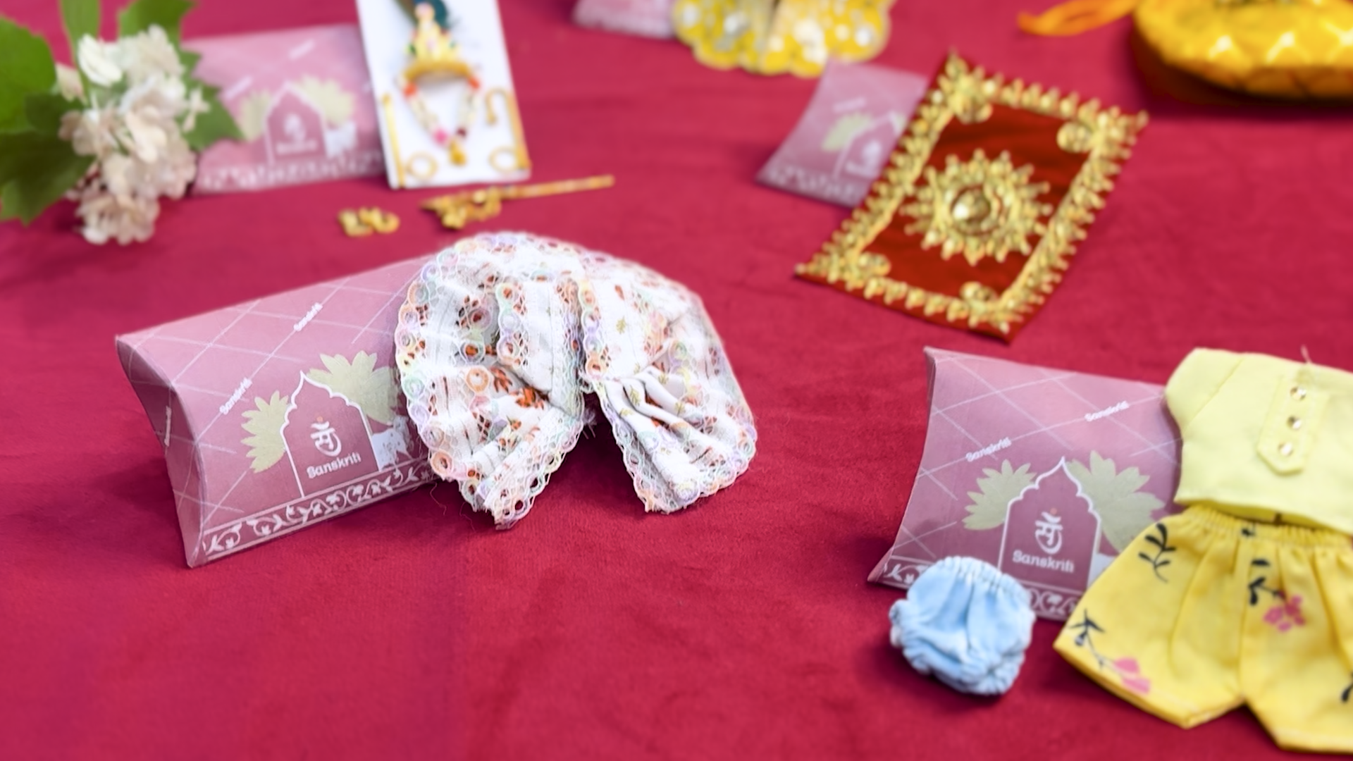 Sanskriti Janmashtami Adorning Kit – Complete Dress & Accessories (Without Idol)